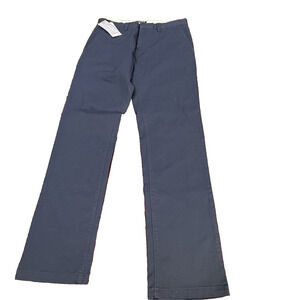 Frank And Oak Relaxed Newport Chino Straight Fit Navy Sz 30x32 MSRP $79 Preppy